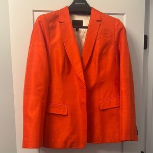 Banana Republic Orange Blazer Modern Suit Jacket